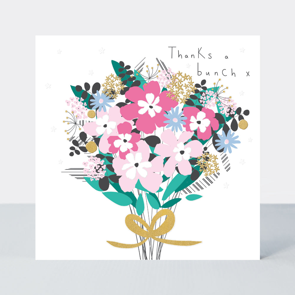 Mika - Thanks a Bunch Card/Bouquet of FLowers
