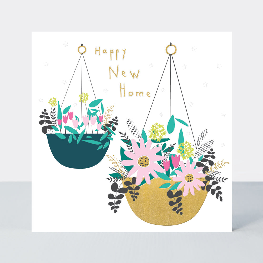 Mika - New Home Card/Hanging Baskets