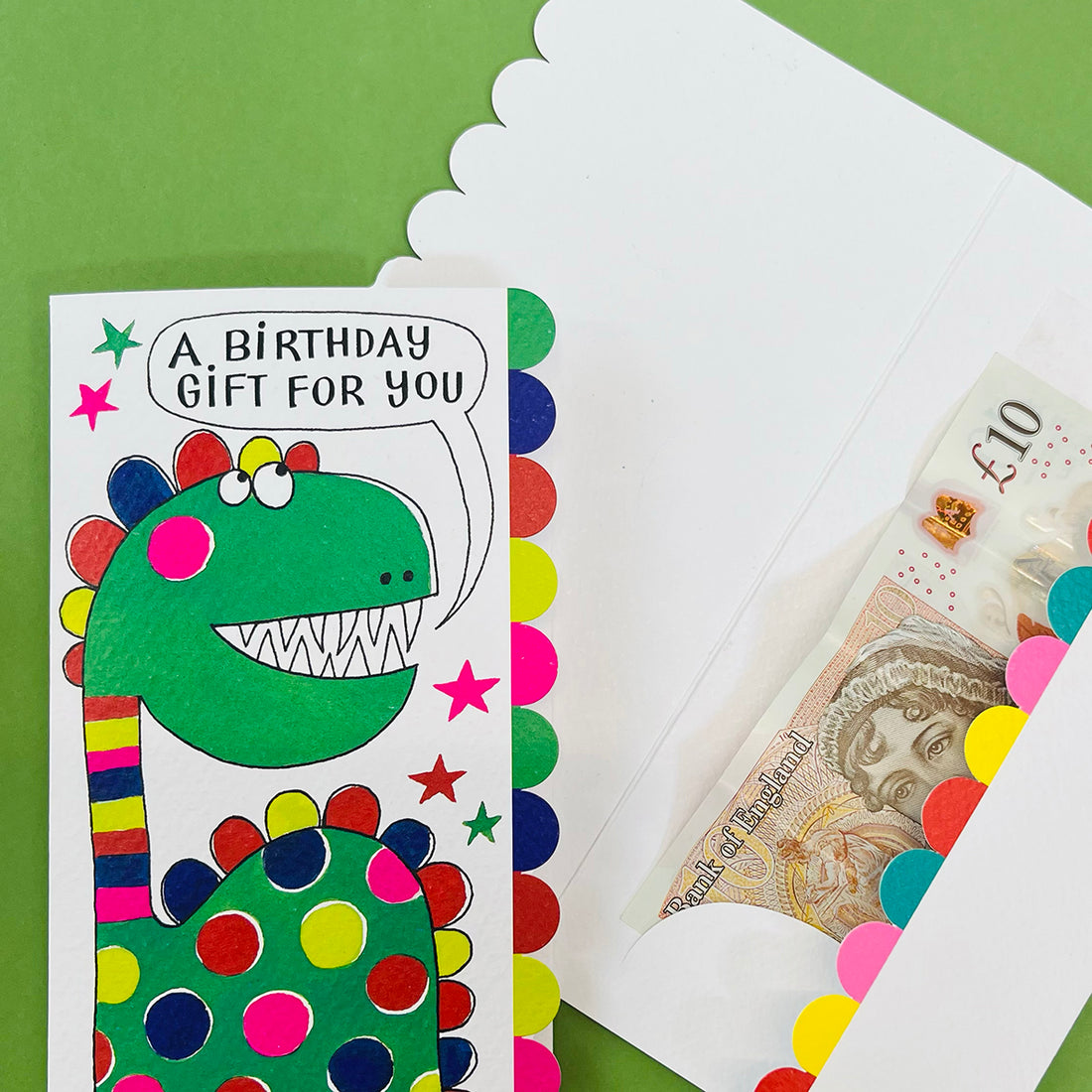 Money Wallet Card - A Gift For You/Dinosaur