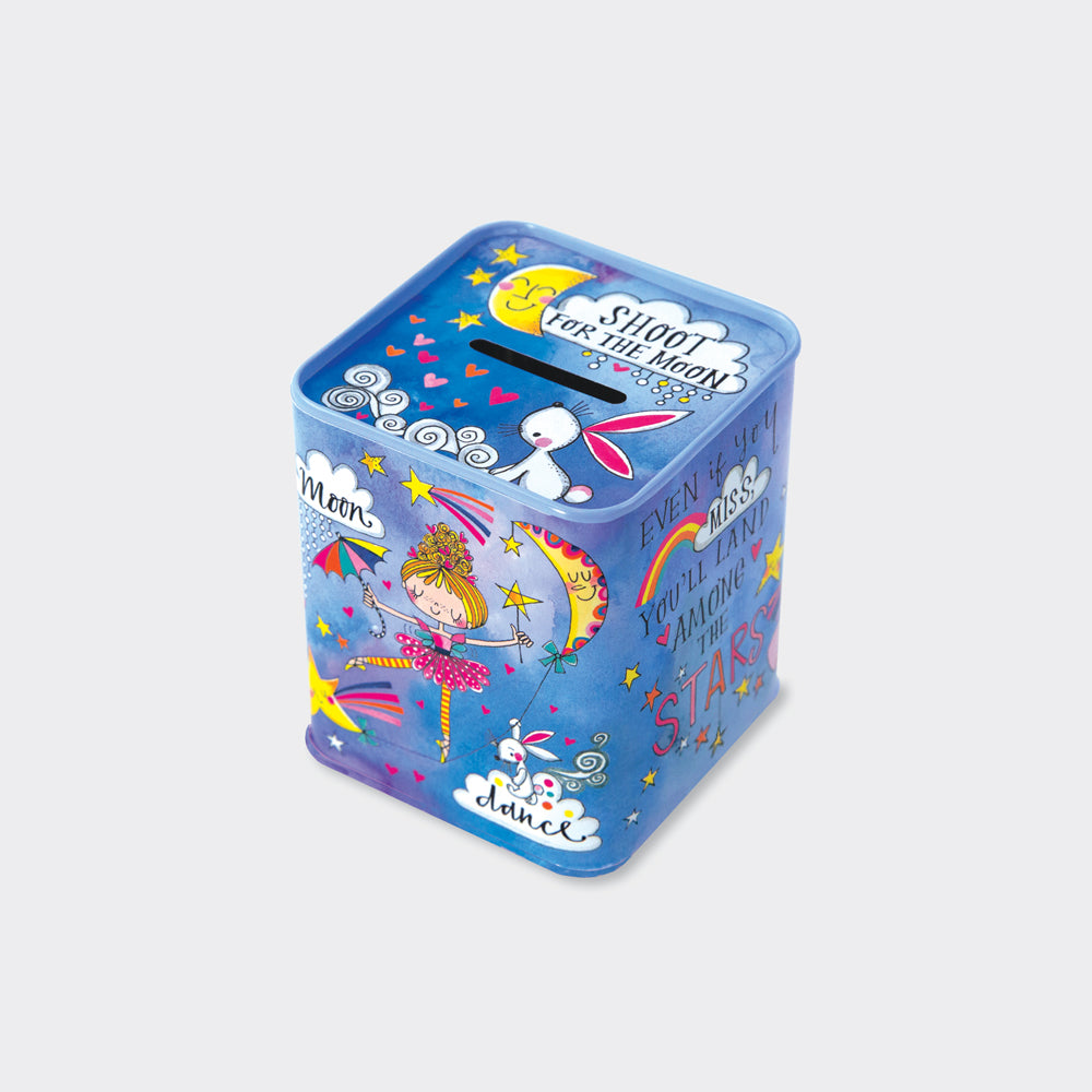 Money Box Tin - Moon Dance