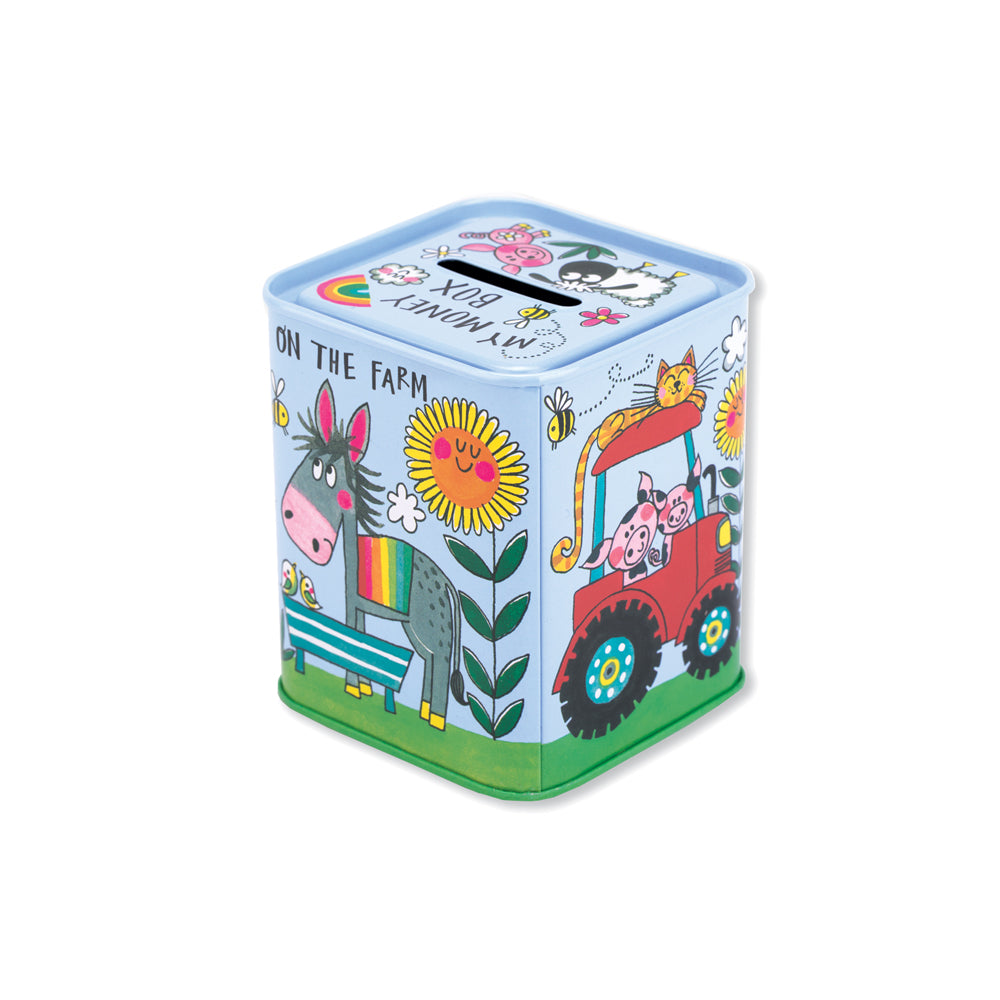 Money Box Tin  - Farmyard Animals