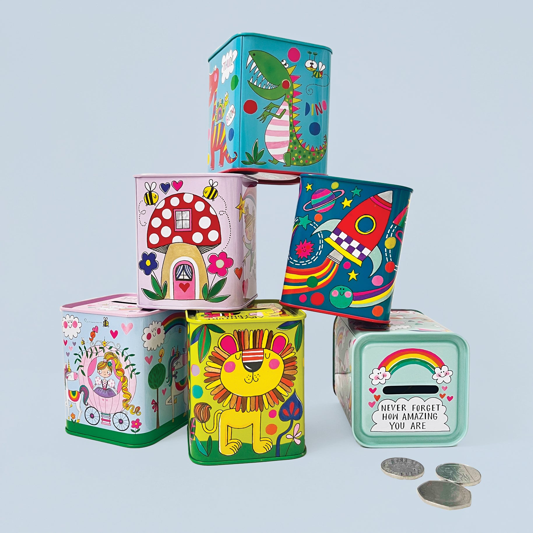 Money Box Tin - Rocket Money/Rockets