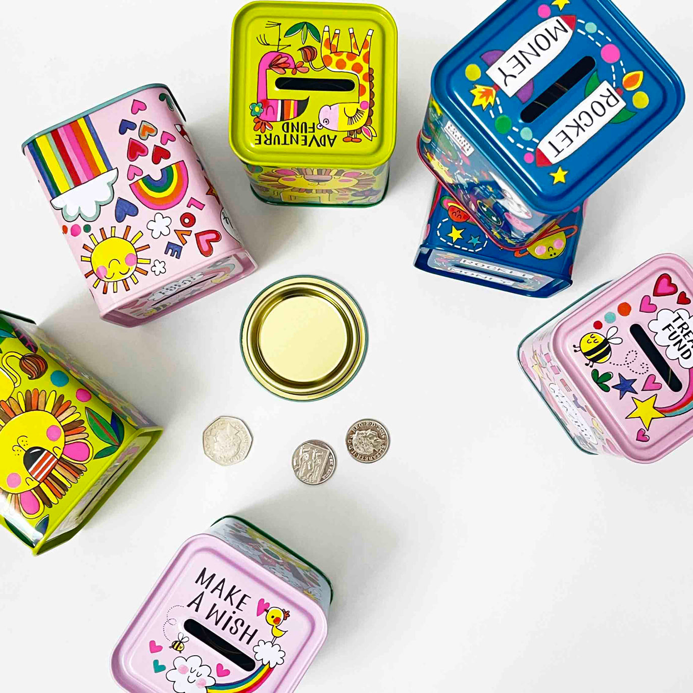 Money Box Tin - Rocket Money/Rockets