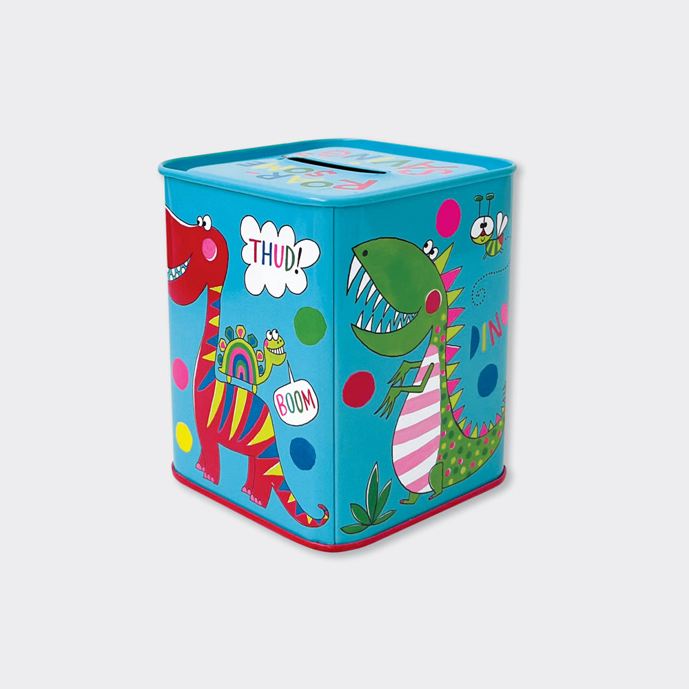Money Box Tin - Roar-Some Savings/Dinosaurs