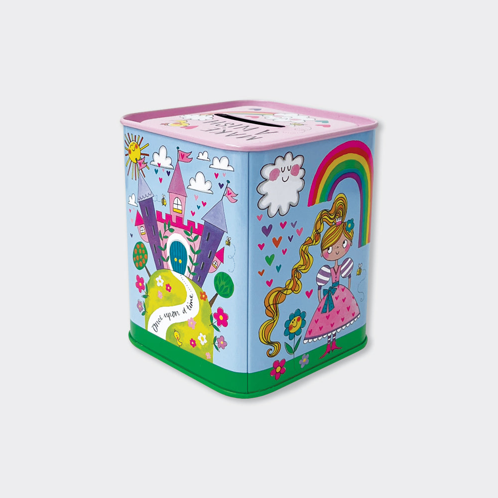 Money Box Tin - Make A Wish/Fairytale Princess