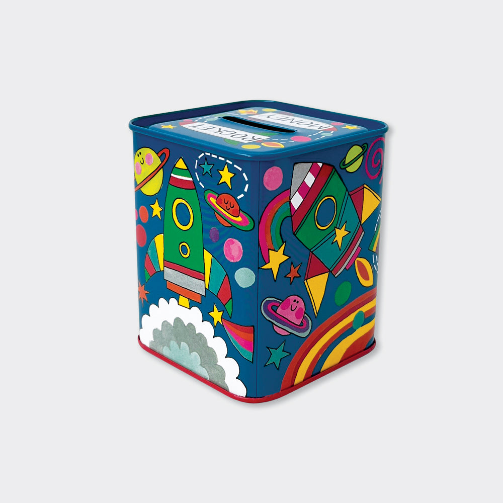 Money Box Tin - Rocket Money/Rockets