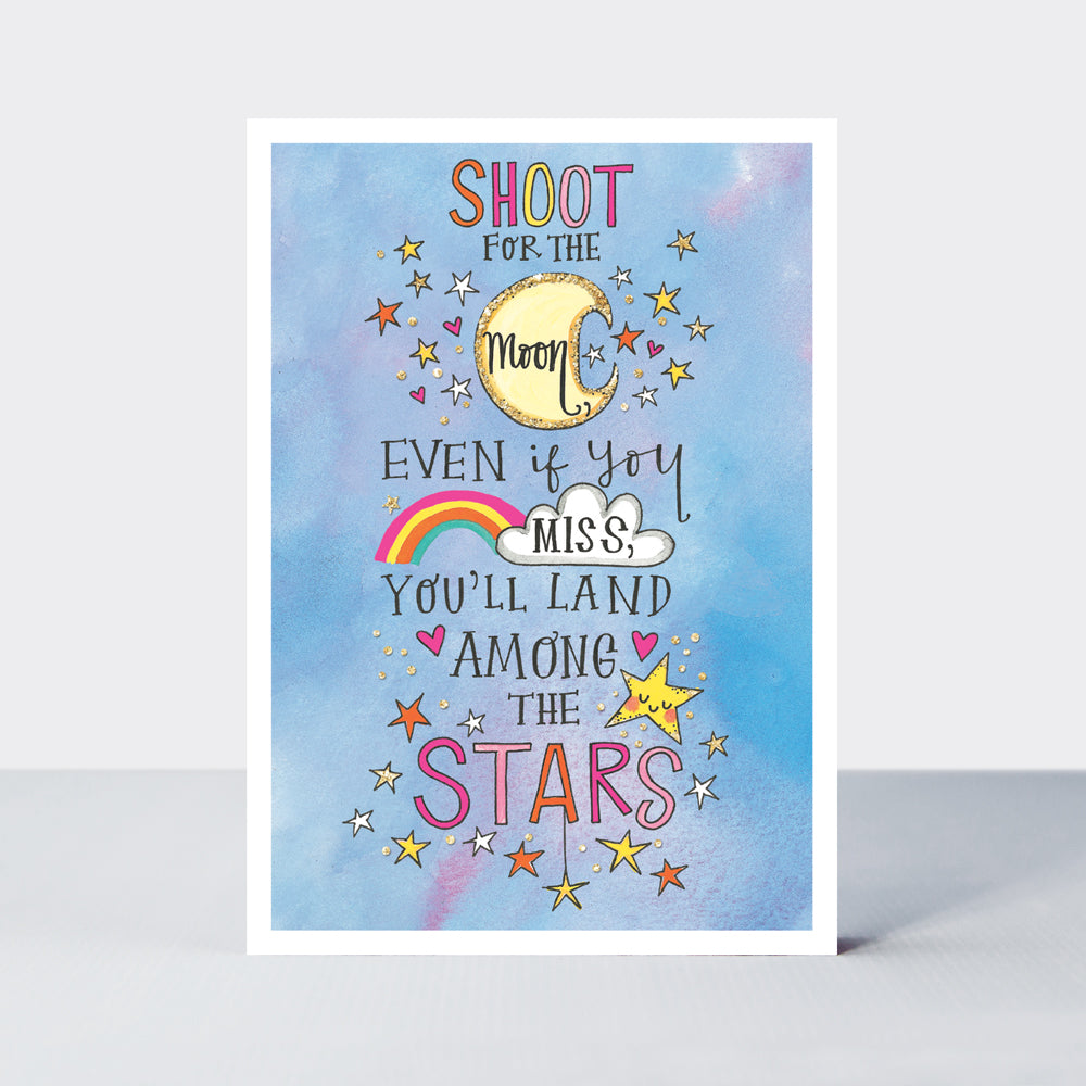 Moondance - Shoot For The Moon Greetings Card