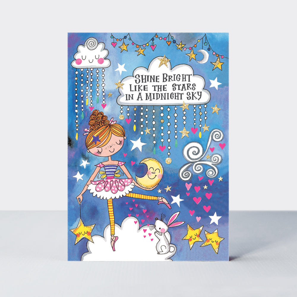 Moondance - Shine Bright Like The Stars Greetings Card