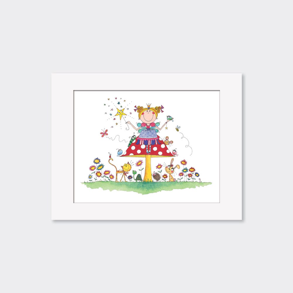 Mounted Limited Edition Print Fairy and Friends