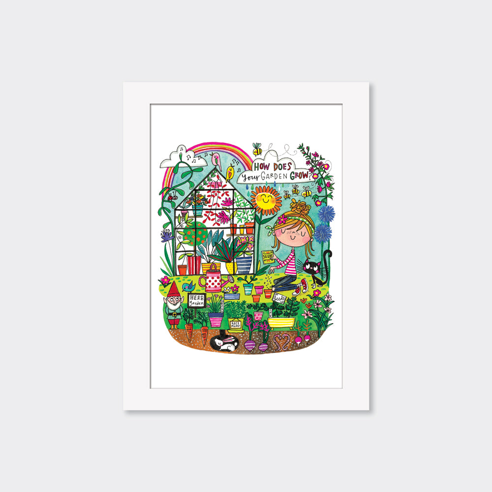 Mounted Limited Edition Print - How does your garden grow?