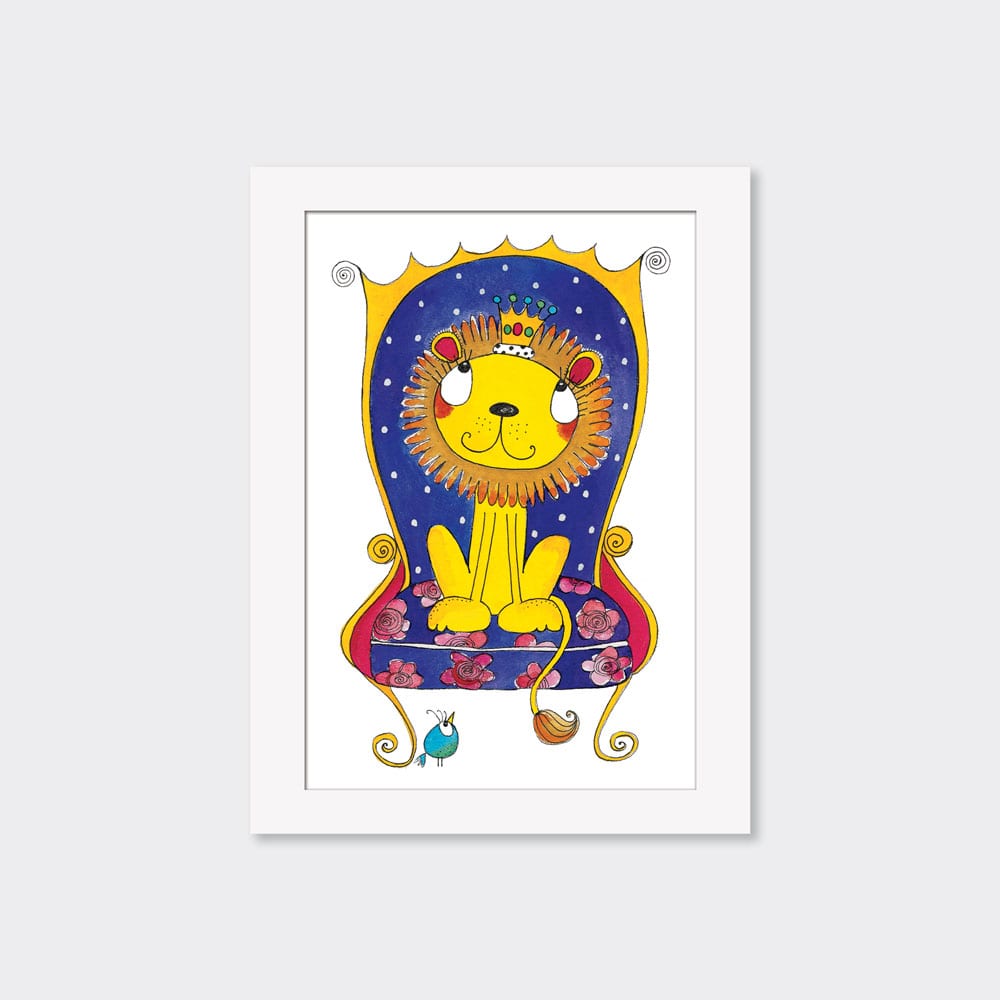 Mounted Limited Edition Print Lion