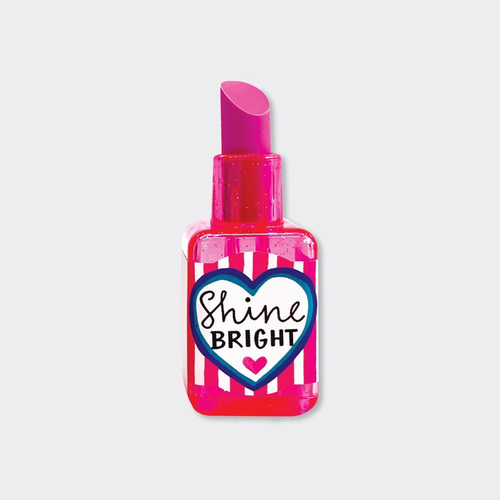 2-in-1 Eraser & Sharpener - Pink Nail Polish Design