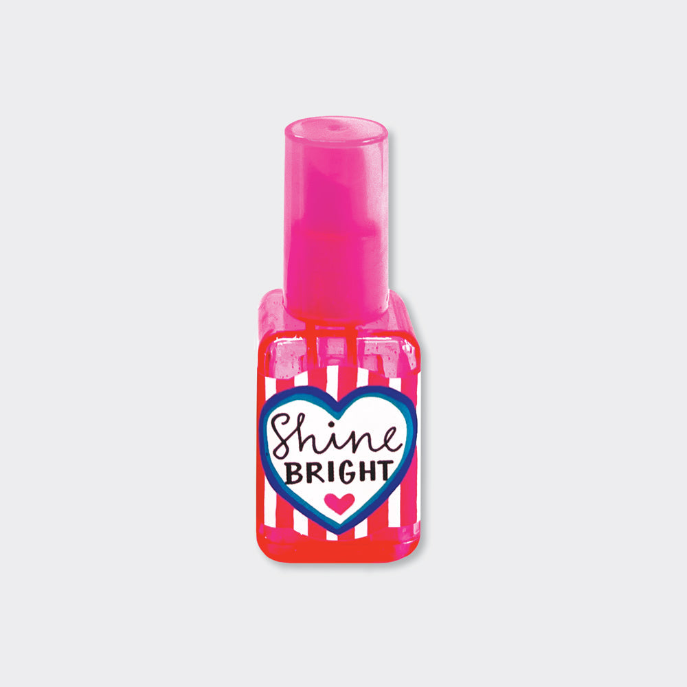 2-in-1 Eraser & Sharpener - Pink Nail Polish Design