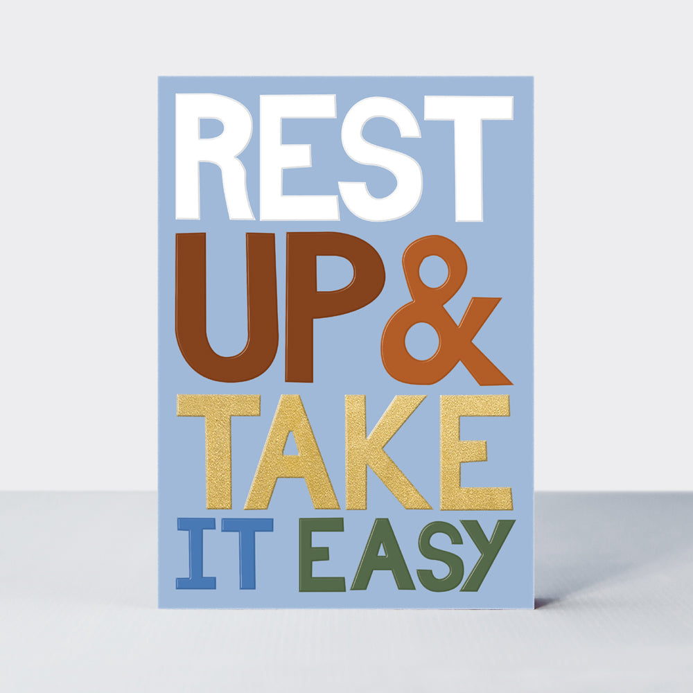 Good News - Rest Up And Take It Easy Get Well Card
