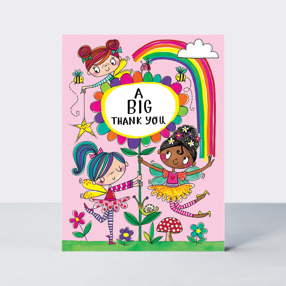 Pack of 10 Notecards - A Big Thank You/Fairy Friends