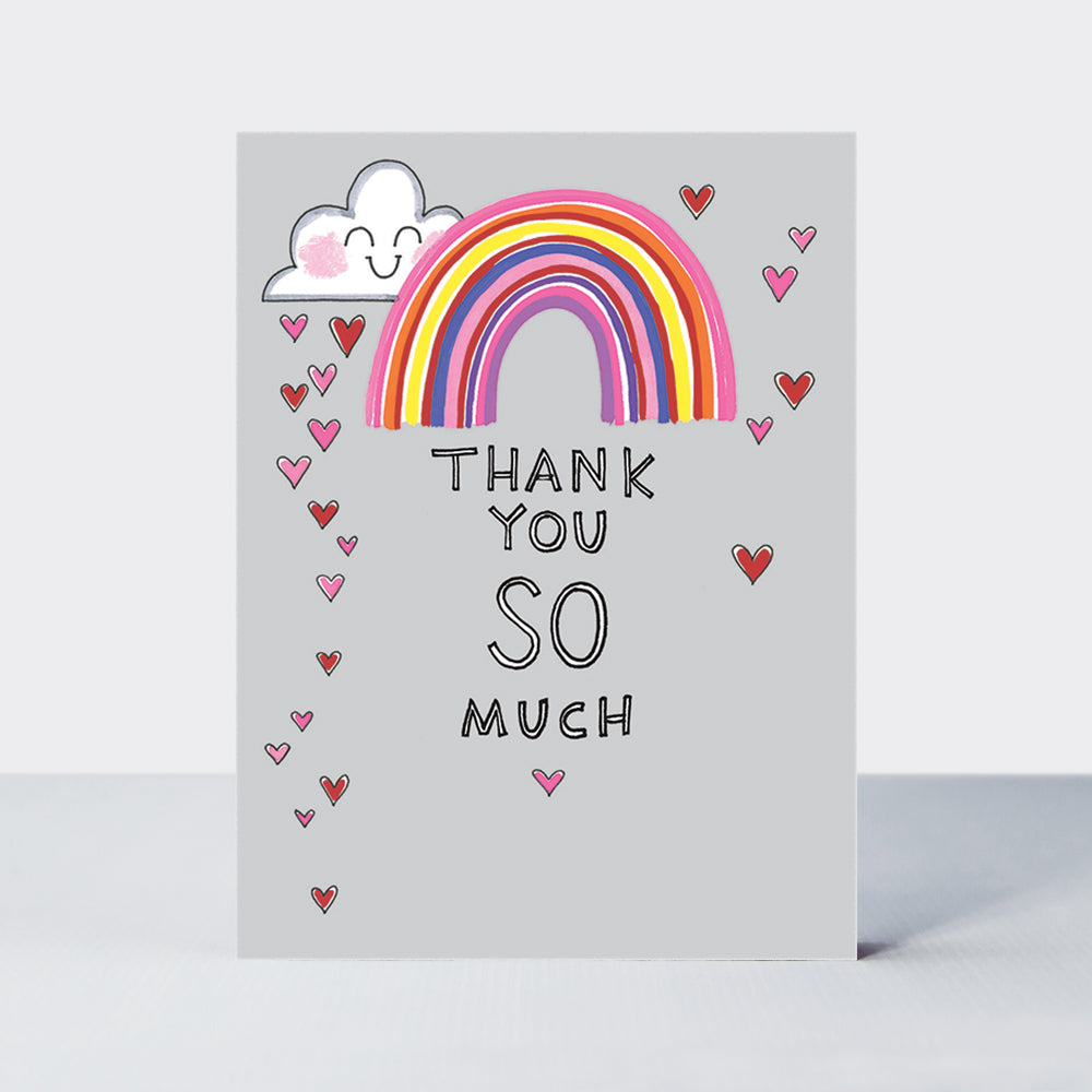 Pack of 10 Notecards- Thank You So Much/Rainbow
