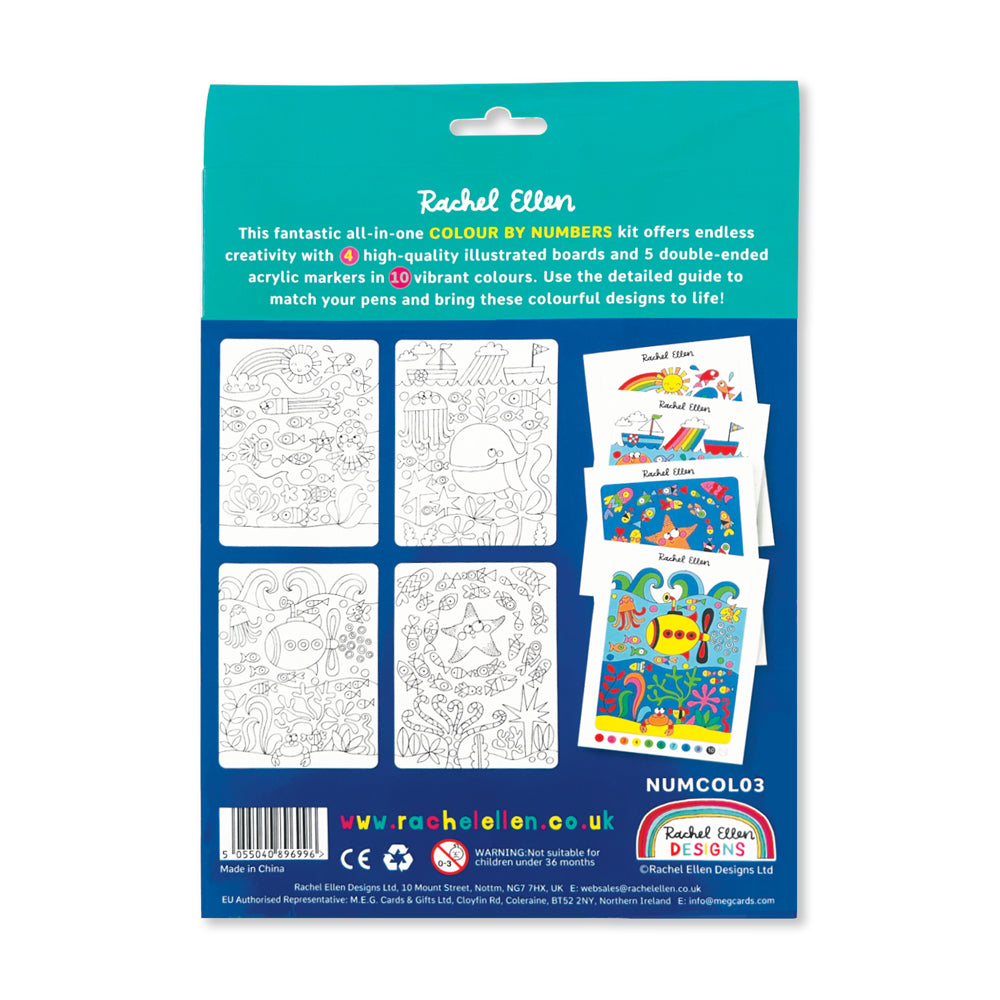 Colour by Numbers Kit - Under the Sea