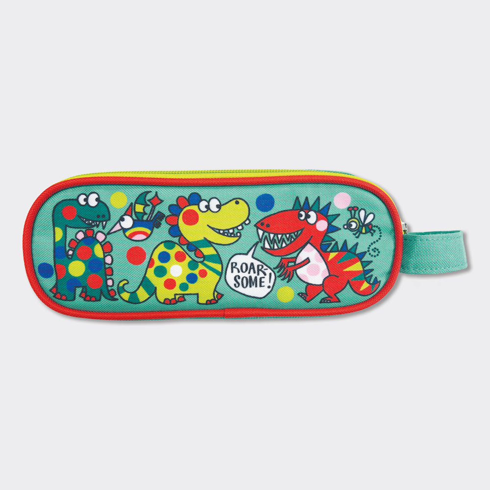 Double Zip Pencil Case With Handle - &