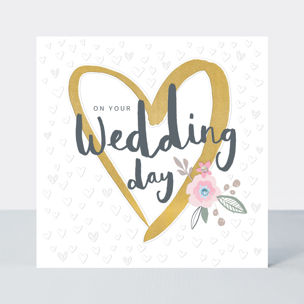 Peony - Wedding Day Card - Heart