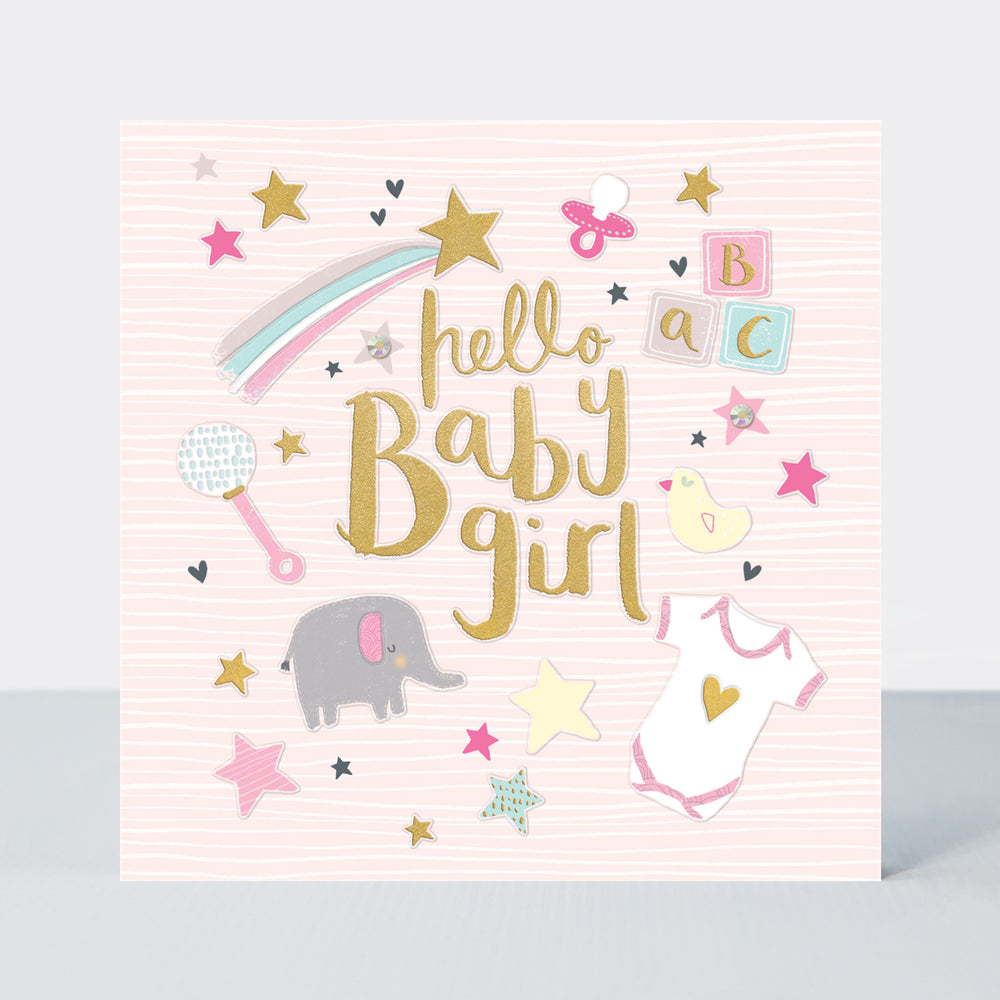 Peony - Baby Girl - Pink Card