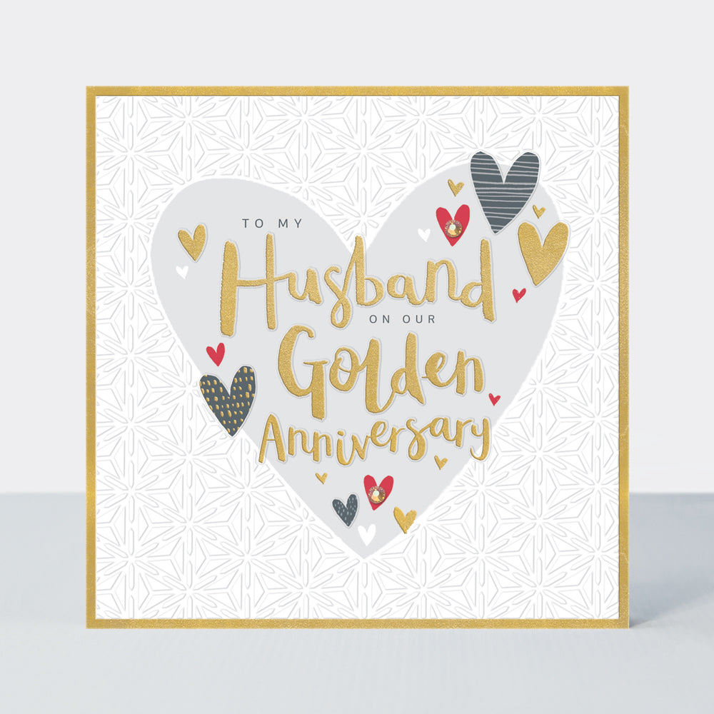 Peony - Husband Golden Anniversary Card