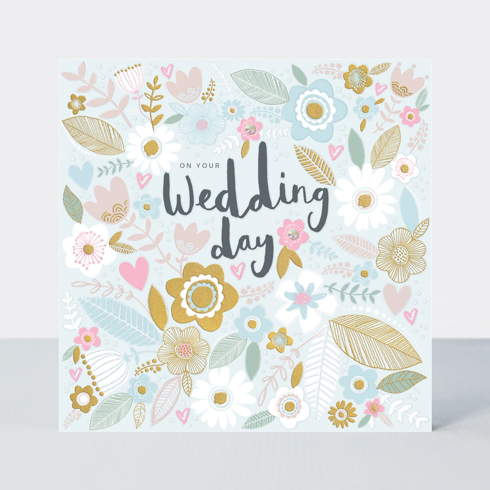 Peony - Wedding Day Card - Floral