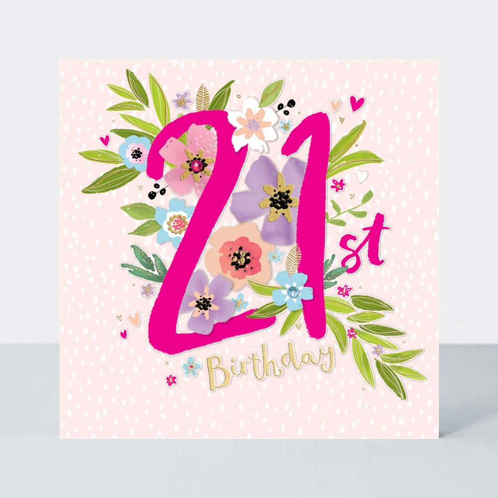Peony - 21st Birthday Card