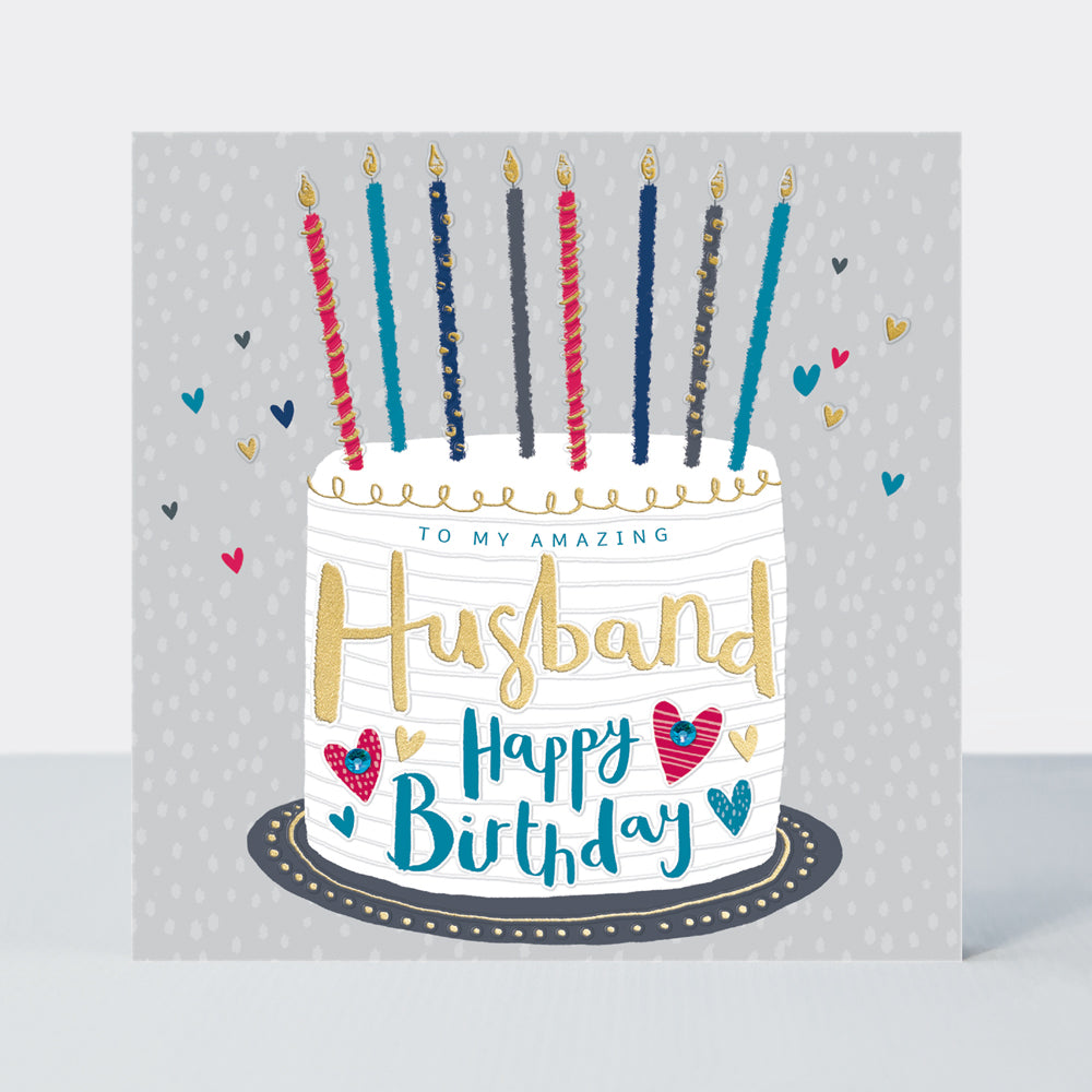 Peony - Husband Happy Birthday Card