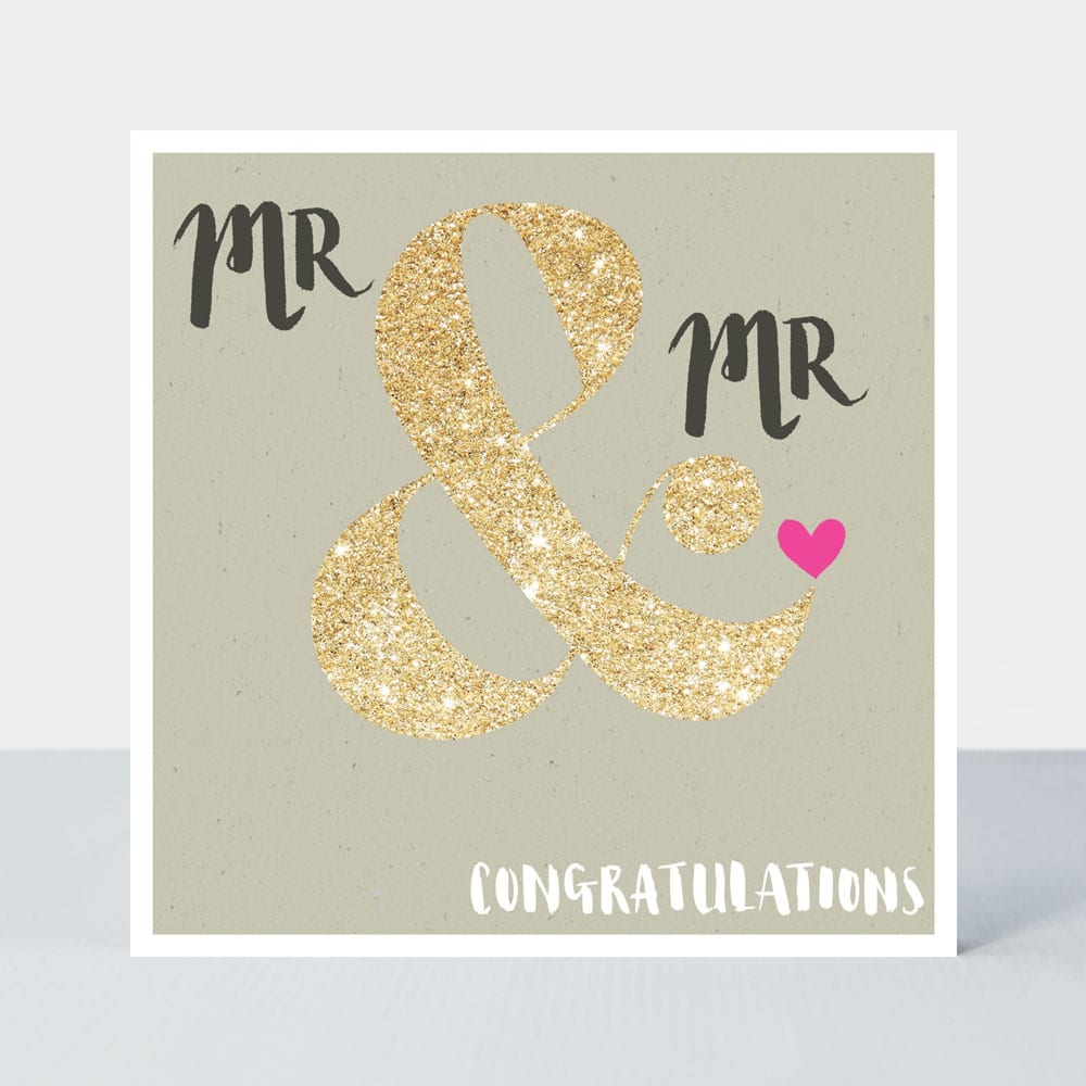 Pink Fizz - Mr & Mr Wedding Card
