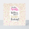 Pink Fizz - Lovely Auntie  - Birthday Card