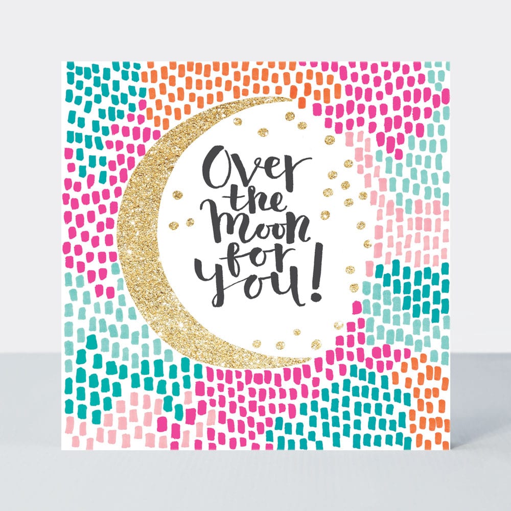 Pink Fizz - Over the moon for you! Card