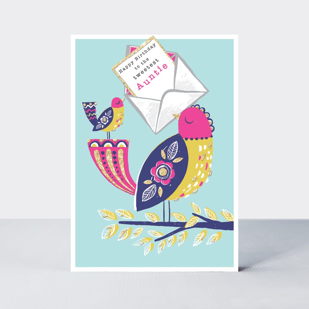 Piccolo - Birthday Auntie Birds - Birthday Card