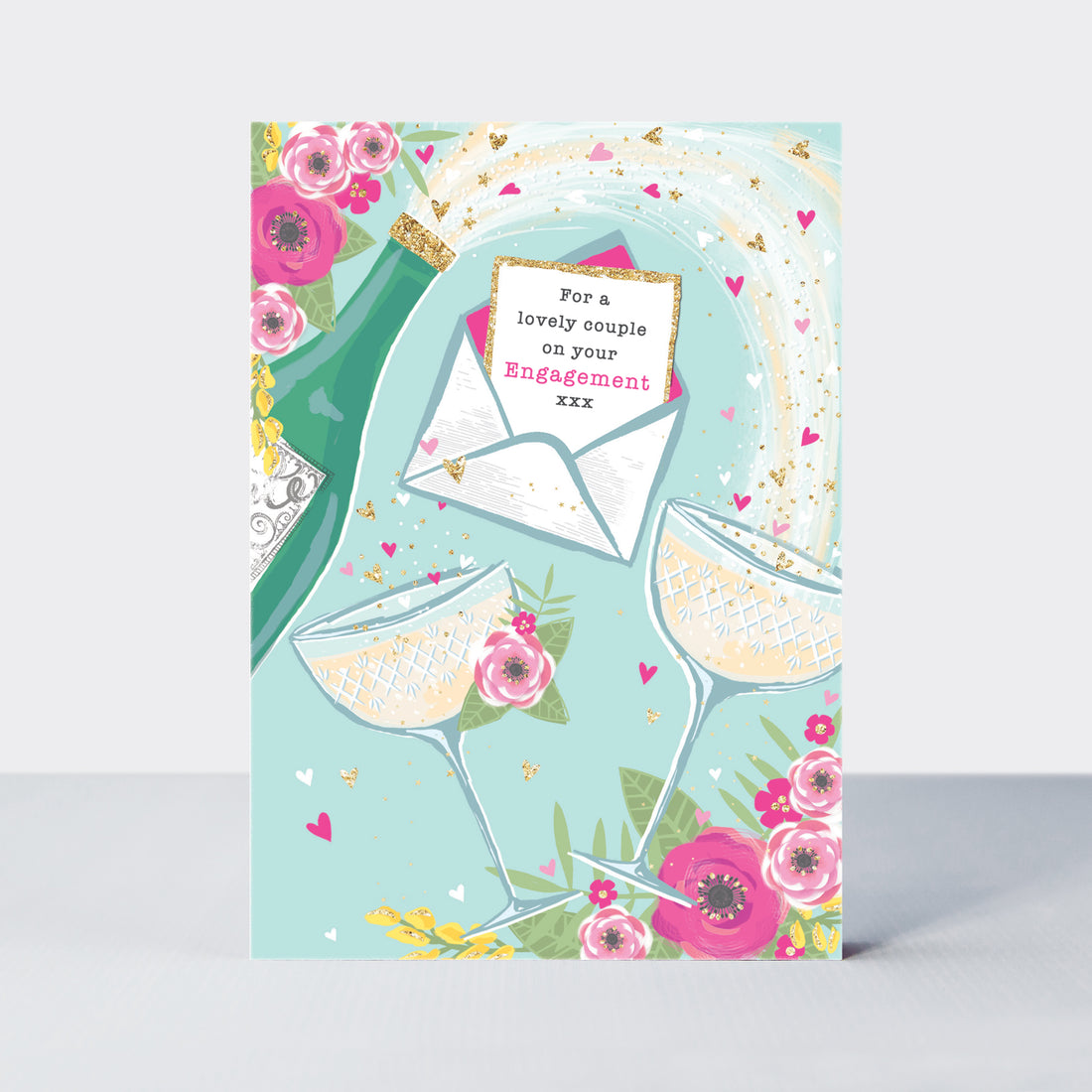 Piccolo - Engagement Card/Champagne & Glasses