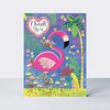 'Thank you' Flamingo Pack of 5 Notecards