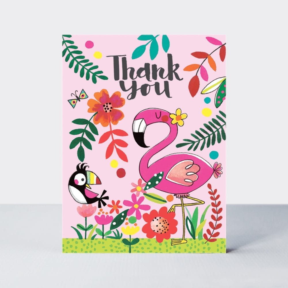 'Thank you' Tropical - Pack of 5 - Notecards