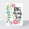 'A BIG Thank you' - Flowers - Pack of 5 Notecards