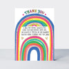 'Thank You' Rainbow - Pack of 5 Notecards
