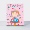 'Thank You' Fairy on Toadstool - Pack of 5 Notecards