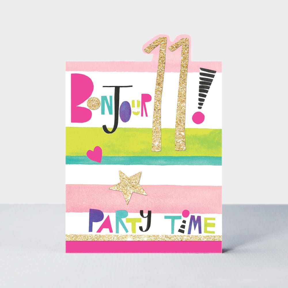 POW WOW - Bonjour 11 - Birthday Card