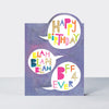 POW WOW - Blah Blah Blah BFF 4Ever  - Birthday Card