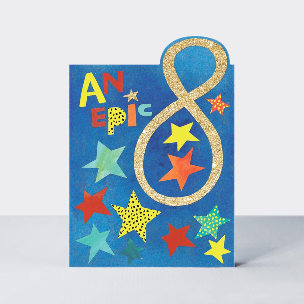 POW WOW - An Epic 8 - Birthday Card