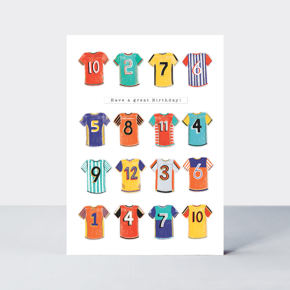Pronto - Birthday Football Shirts - Birthday Card