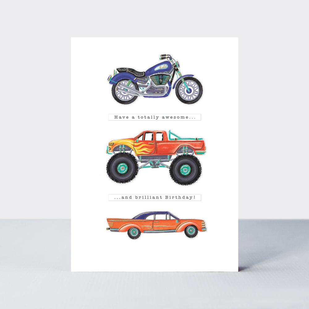 Pronto - Birthday Vehicles - Birthday Card