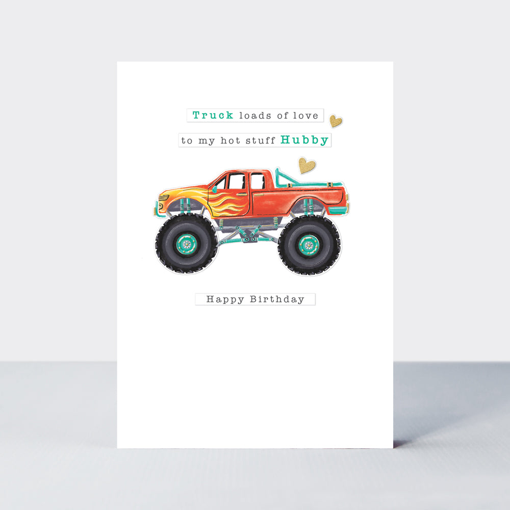 Pronto - Hubby Birthday Monster Truck - Birthday Card