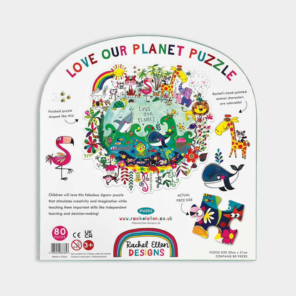 Fun Kids Jigsaw Puzzle - Love Our Planet - Animals - 80 Pieces
