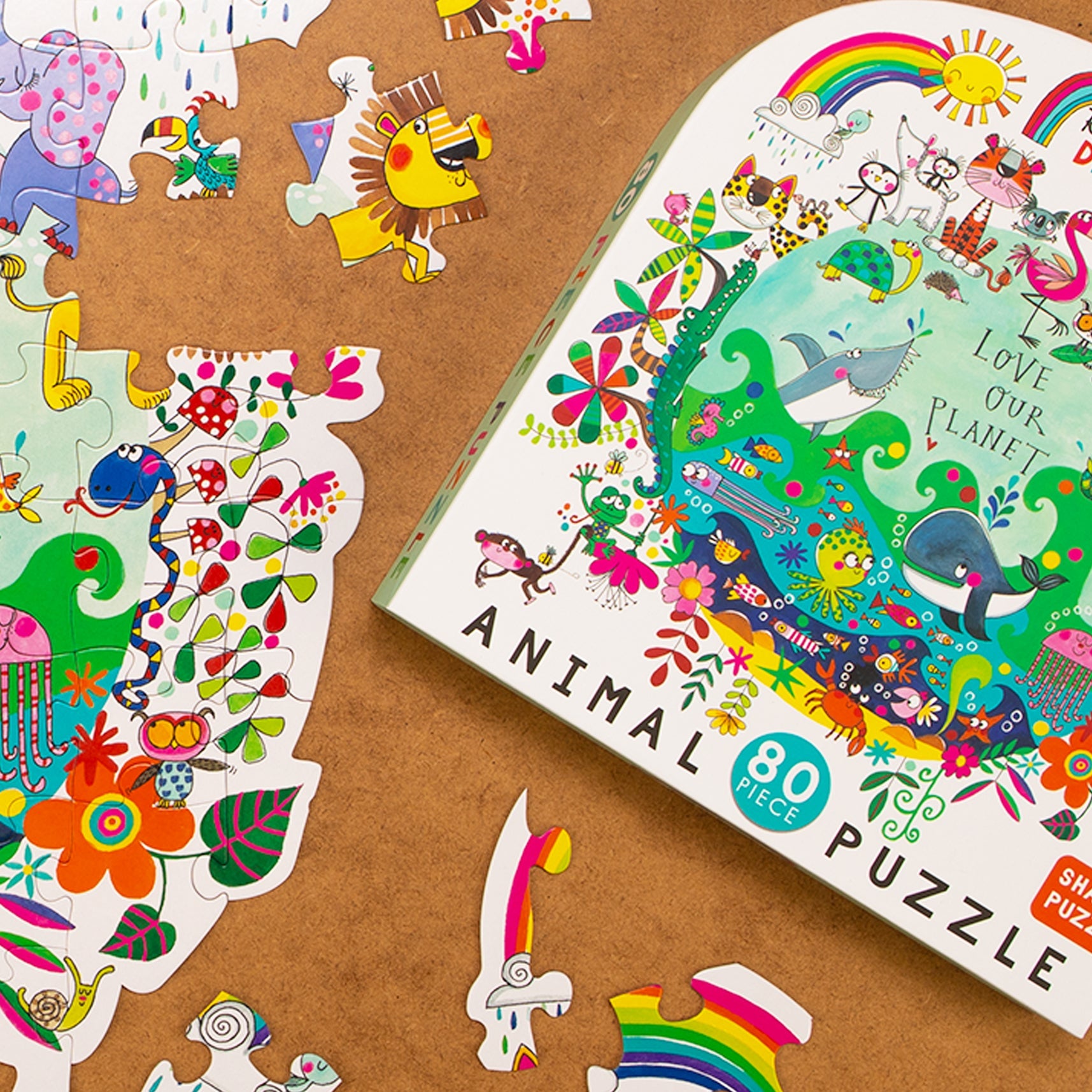 Fun Kids Jigsaw Puzzle - Love Our Planet - Animals - 80 Pieces