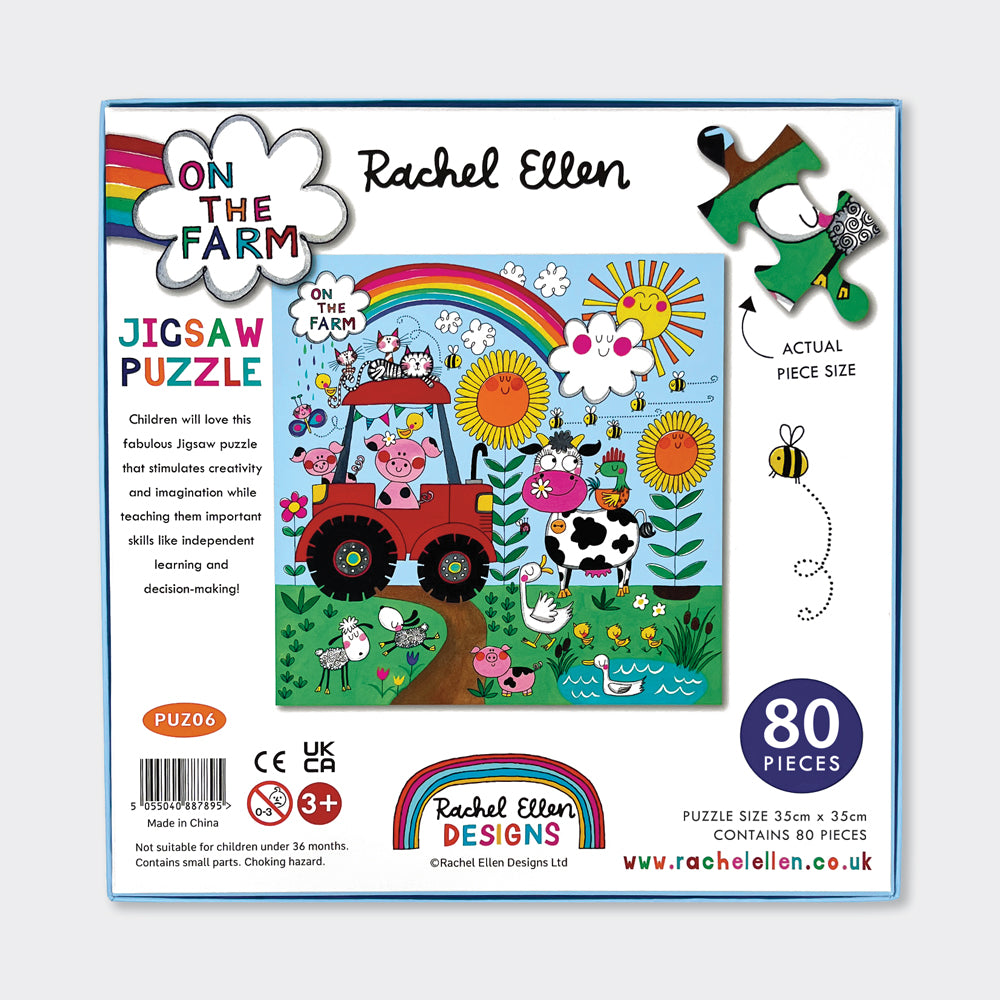 Kids Jigsaw Puzzle - On The Farm - 80 Pieces