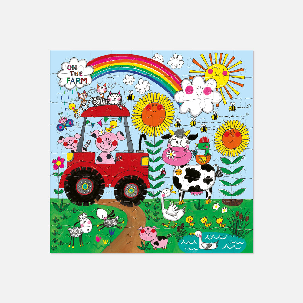 Fun Kids Jigsaw Puzzle - On The Farm - Animals - 80 Pieces