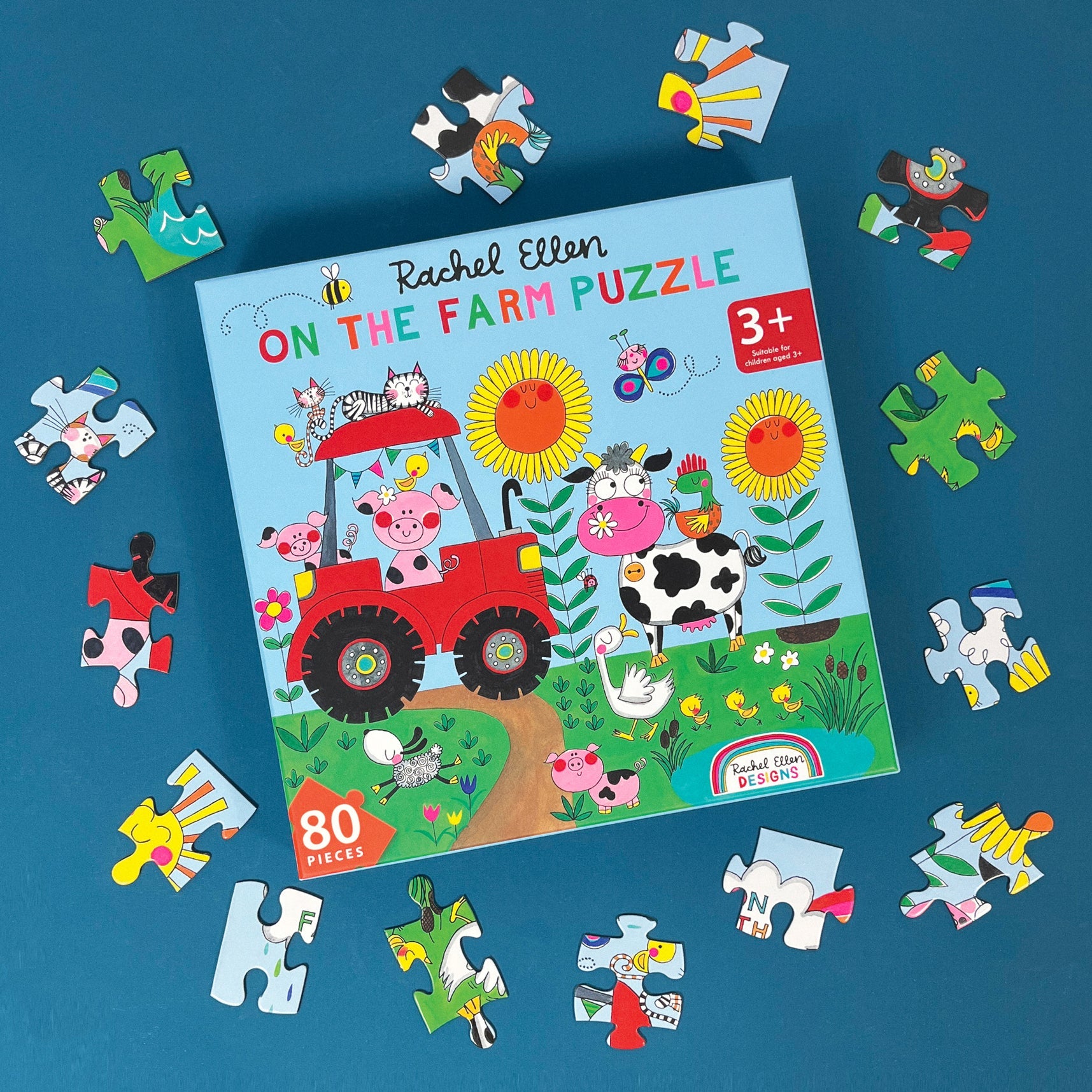 Fun Kids Jigsaw Puzzle - On The Farm - Animals - 80 Pieces