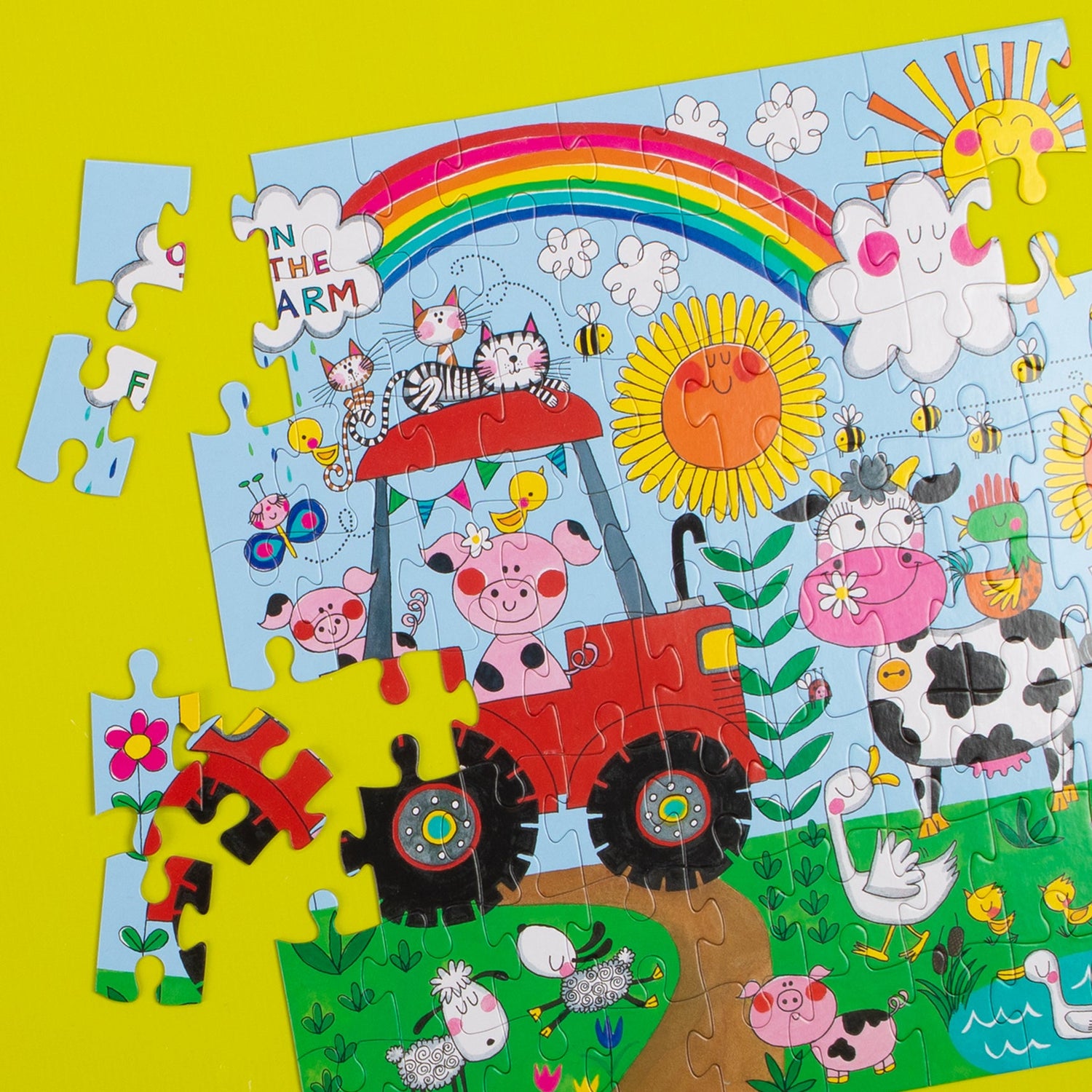 Fun Kids Jigsaw Puzzle - On The Farm - Animals - 80 Pieces